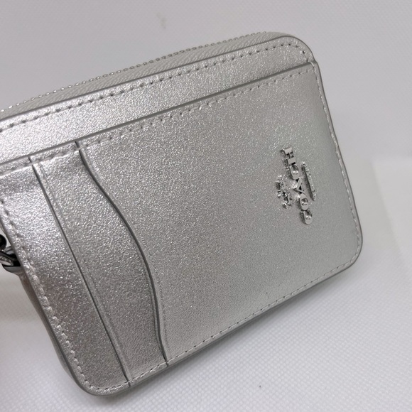 NWT Coach Leather Zip Card Case - Picture 2 of 5